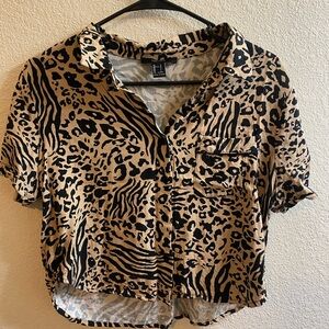Forever 21 - Cheetah Print Crop Top